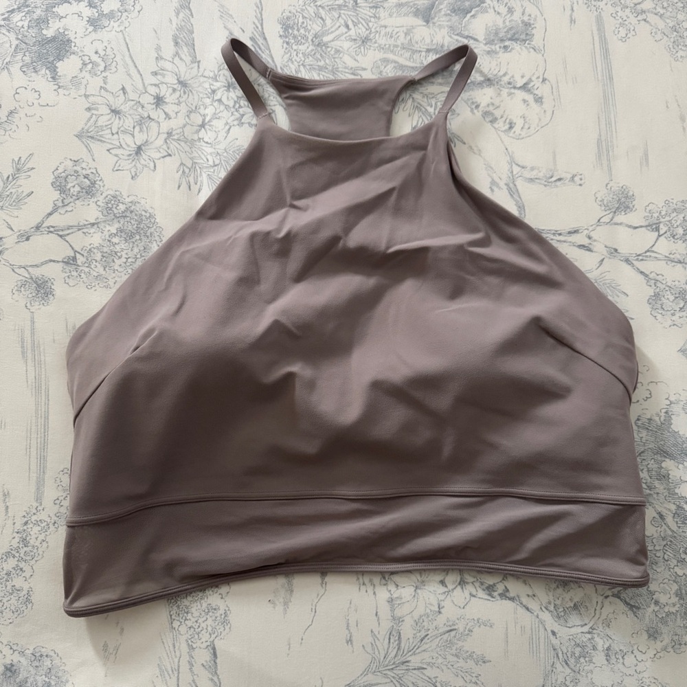 Lululemon Nulu High Neck Mesh Hem Tank Top